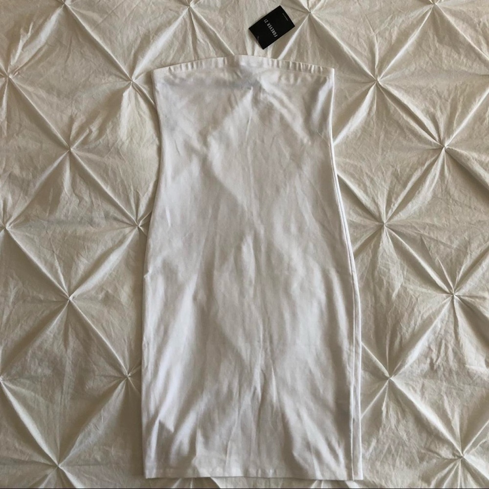 forever 21 strapless bodycon dress